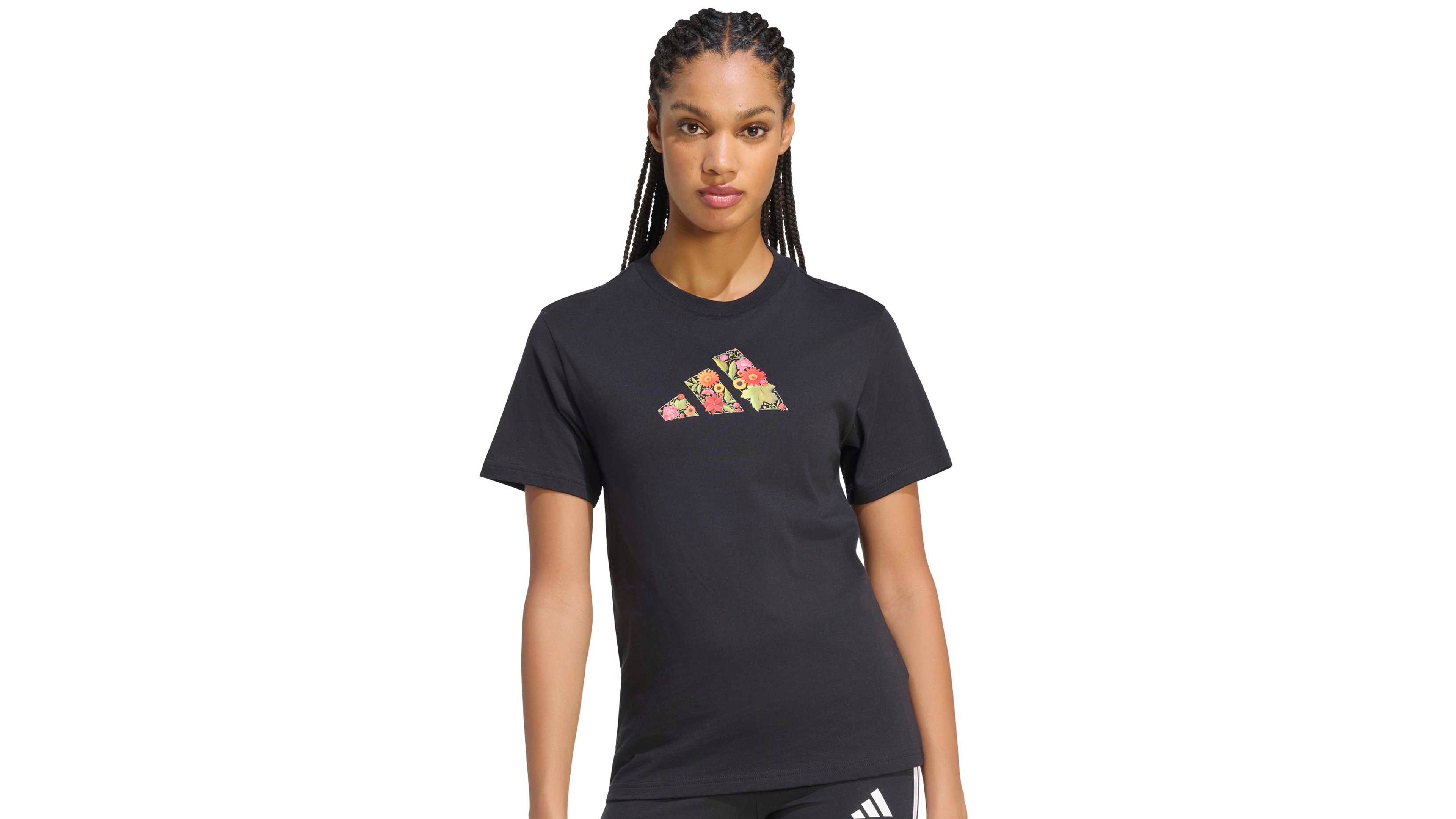 adidas Women's Floral Graphic Short-Sleeve T-Shirt