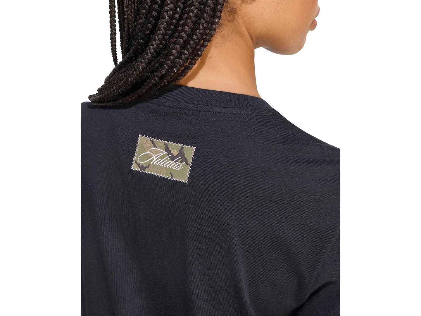 Женская футболка adidas Camo T Camo-Print, цвет: Чёрный — фото 5