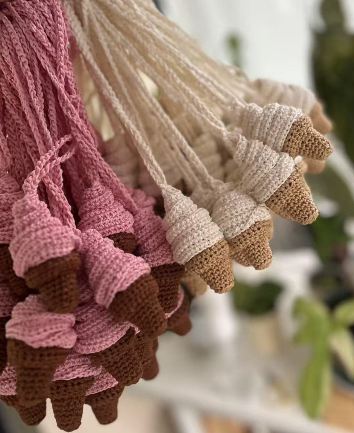 Melie Bianco Ice Cream Crochet Bag Charm