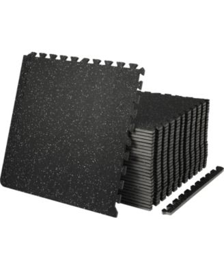 EVA Interlocking Foam Floor Mats, 25-Piece Puzzle Exercise Tiles, 100 Sq Ft
