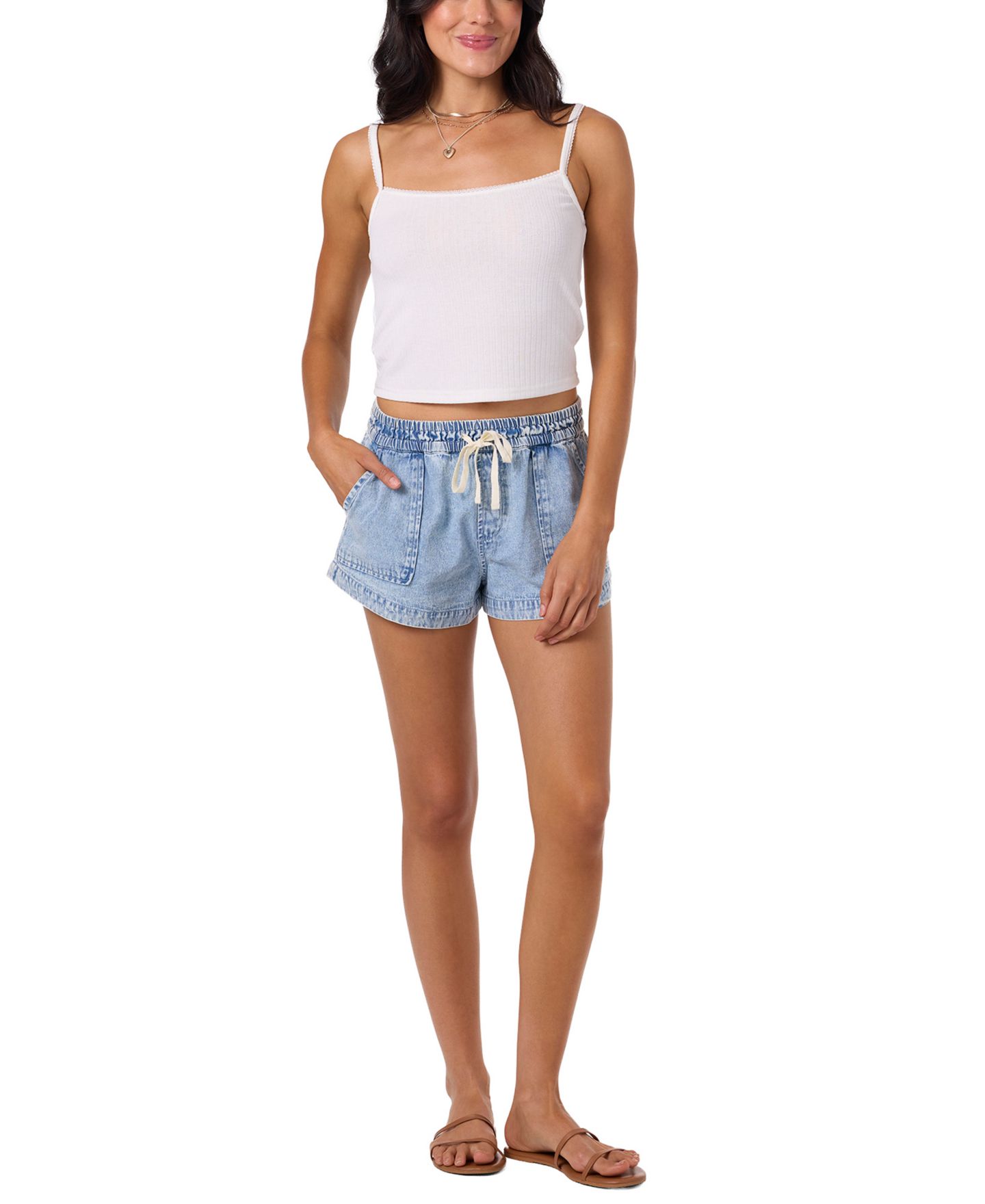 Женские шорты O'Neill Sevie Denim Shorts, цвет: Drifter — фото 2