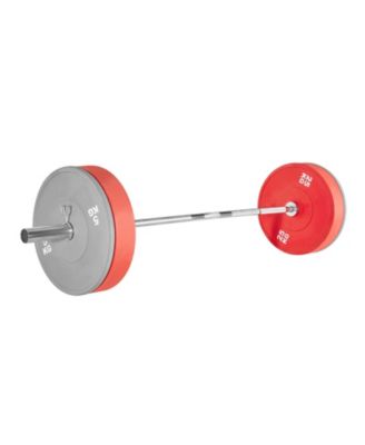6FT Chrome Barbell Bar for 2-Inch Weight Plates, Knurled Grip Olympic Bar, 500 lb Capacity