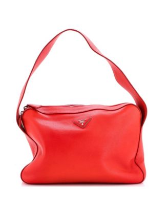 Medium Top Zip Shoulder Bag Vitello Daino