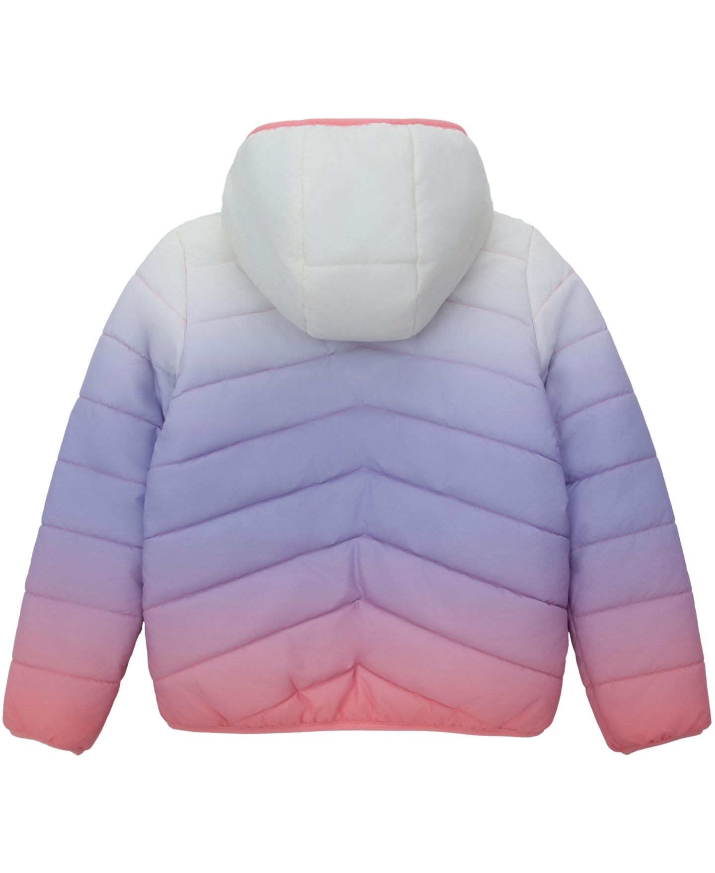 Куртка Rokka&Rolla Reversible Fleece для девочек, цвет: Cotton Candy Ombre — фото 5