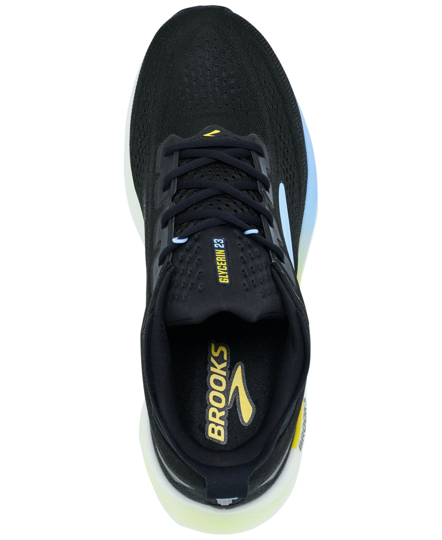 Мужские кроссовки Brooks Glycerin 23 Running, цвет: Чёрный / Жёлтый — фото 3