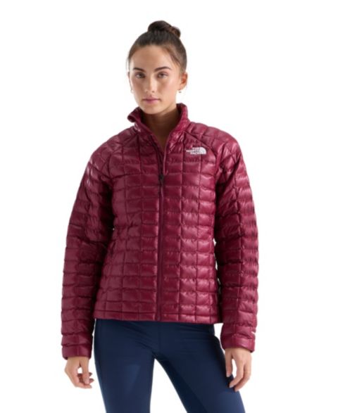 Женская куртка The North Face Thermo-Ball Puffer, цвет: Бордовый