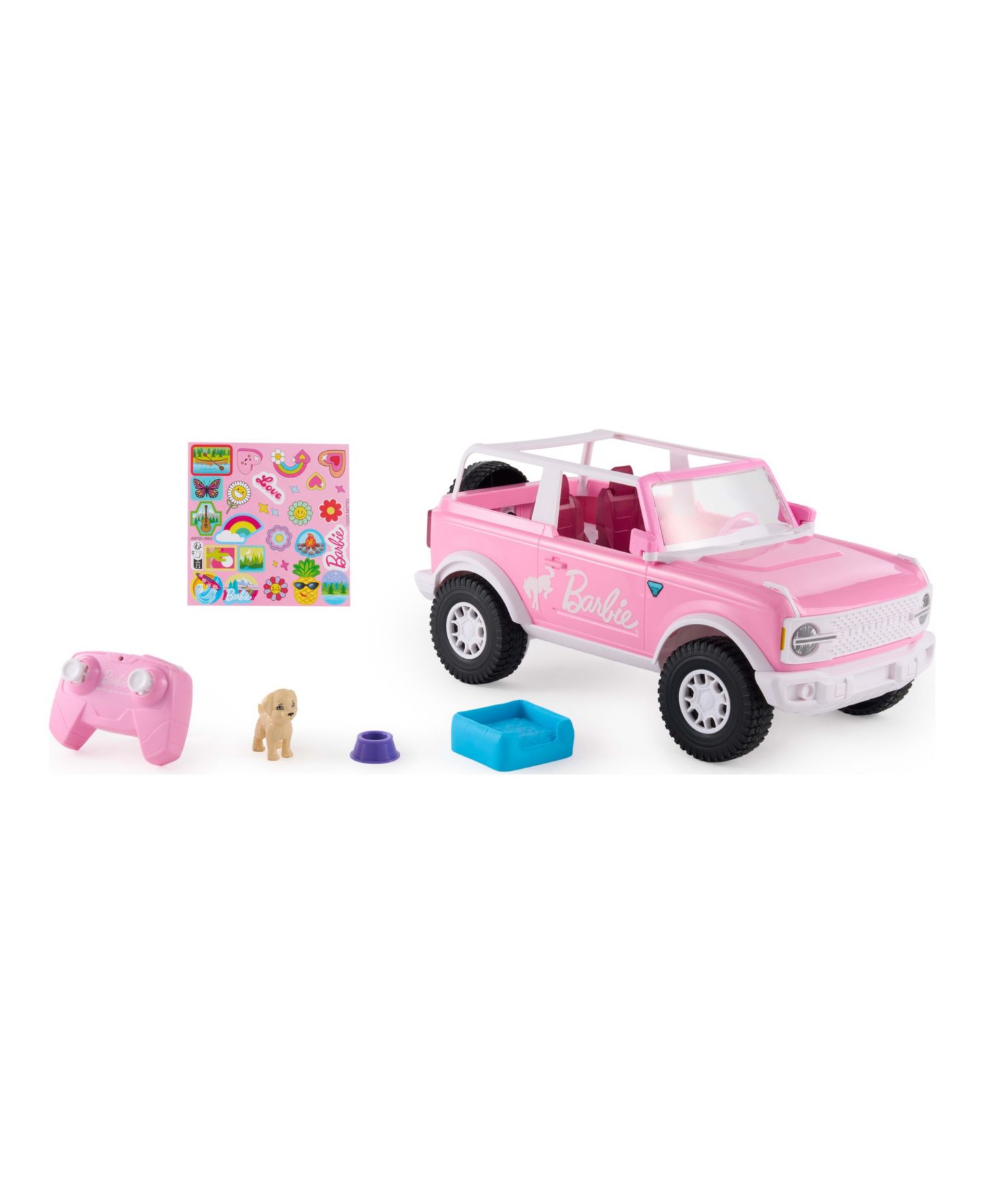 Детская игрушка Hot Wheels Barbie Ford Bronco Battery-Powered Remote-Control Toy Car — фото 3
