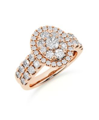 Diamond Cluster Ring (2 ct. t.w.) in 14k White, Yellow or Rose Gold