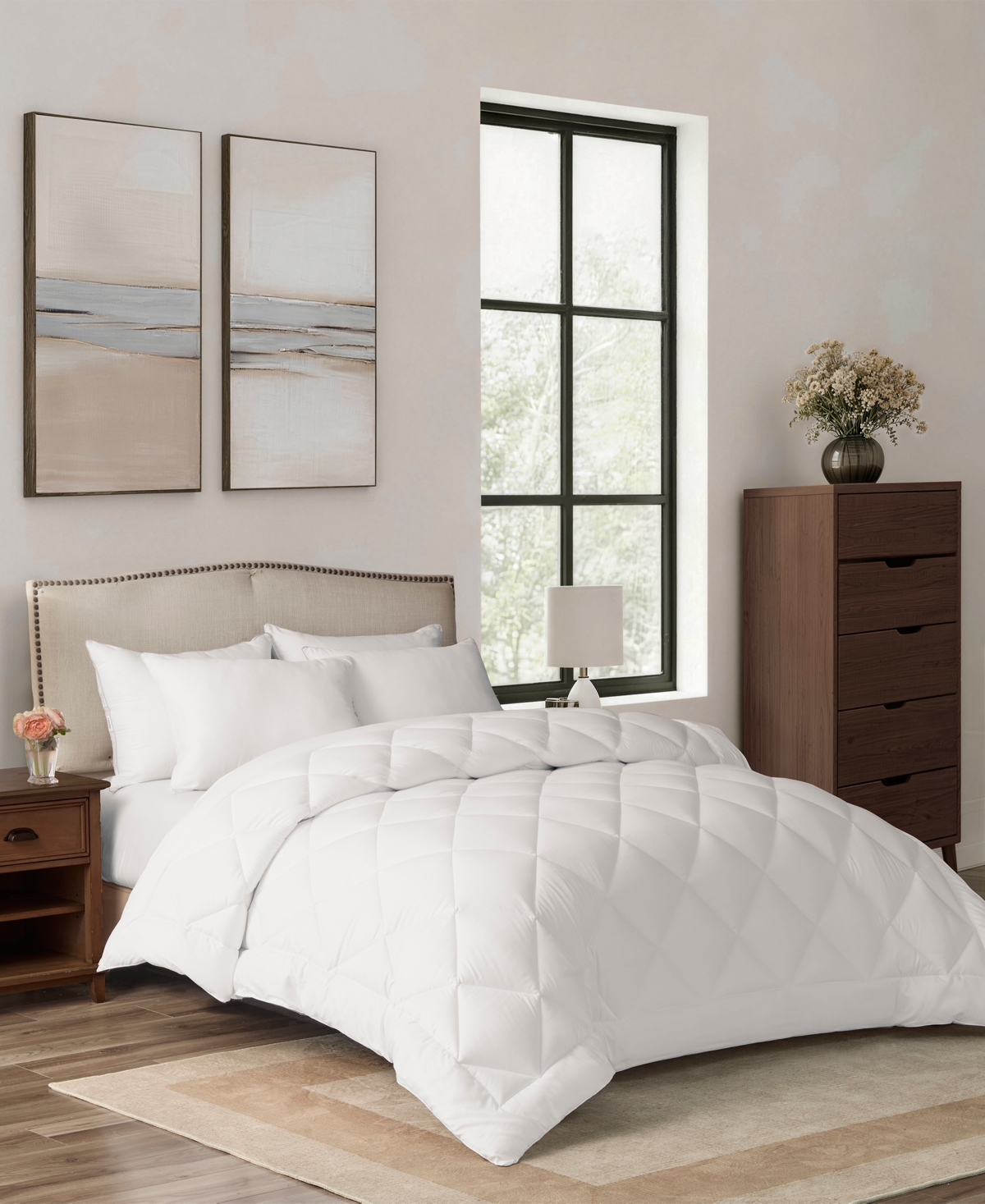 Arch Studio Microfiber Down Alternative Comforter Insert, King, Macy's Exclusive