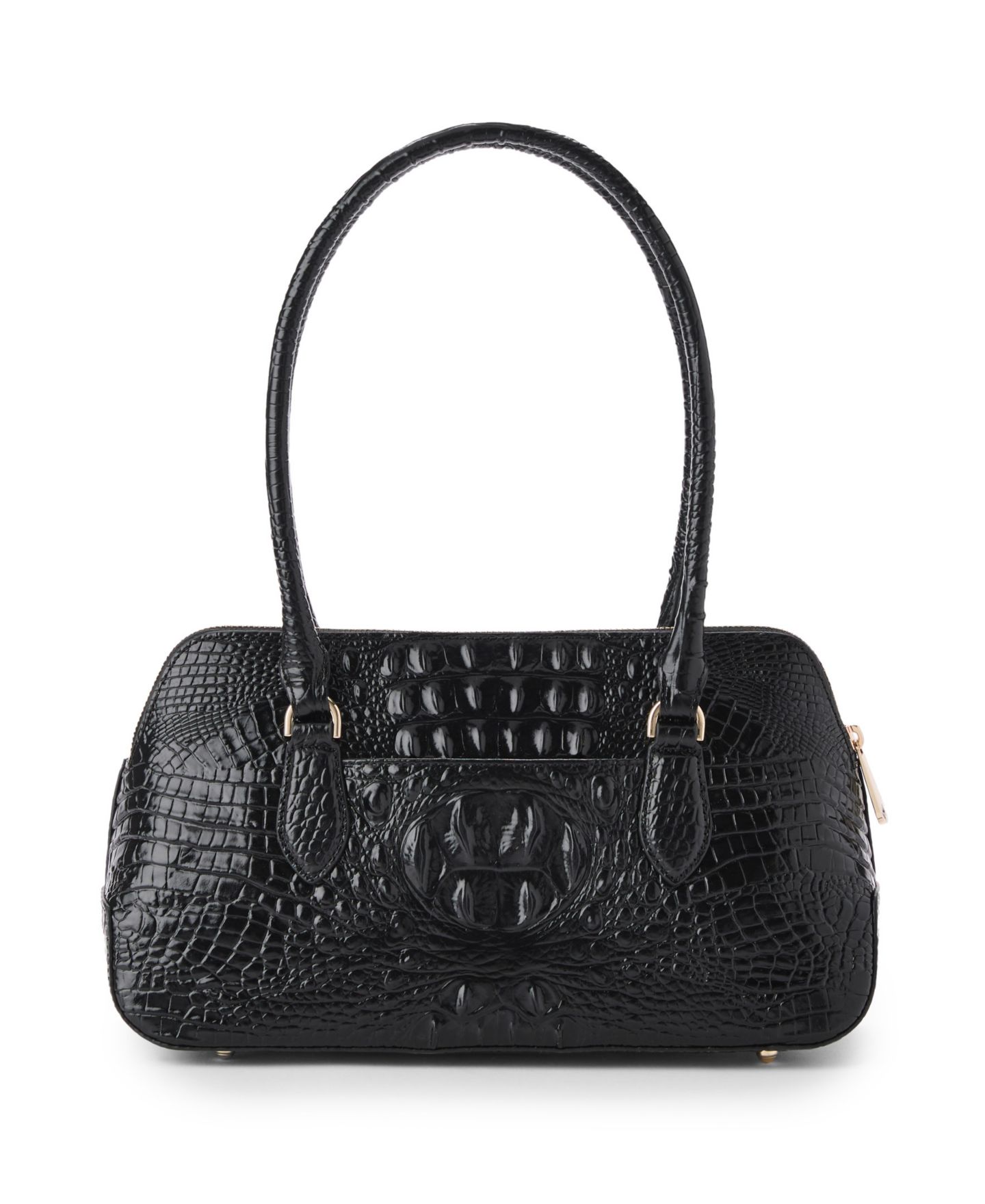 Женская сумка Brahmin Jennifer Melbourne Medium Leather Satchel, цвет: Чёрный — фото 2