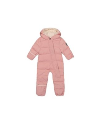 Baby Girls ( 3M to 24M ) Cloud One Piece Snowsuit Adapted for Car Seats Pale Dusty