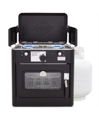 Gas Camping Oven, CSA Approved 2-Burner Stove & Camp Oven with Bag, Igniter