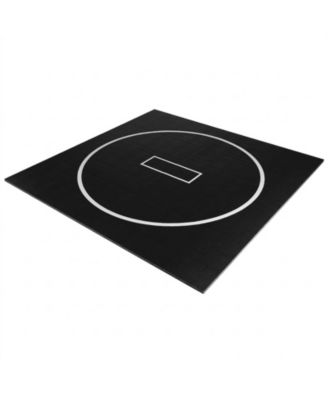 Roll-Up Wrestling Mat, 10 x 10 ft XPE Foam Martial Arts Training Mat with Circles