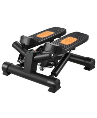 Mini Twist Stair Stepper with Resistance Bands and LCD Monitor, 330 lb Capacity