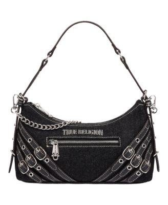 Women's Triple Straps Denim Shoulder Bag