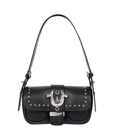 Женская сумка True Religion Smooth Moto Studded Shoulder, цвет: Разноцветный