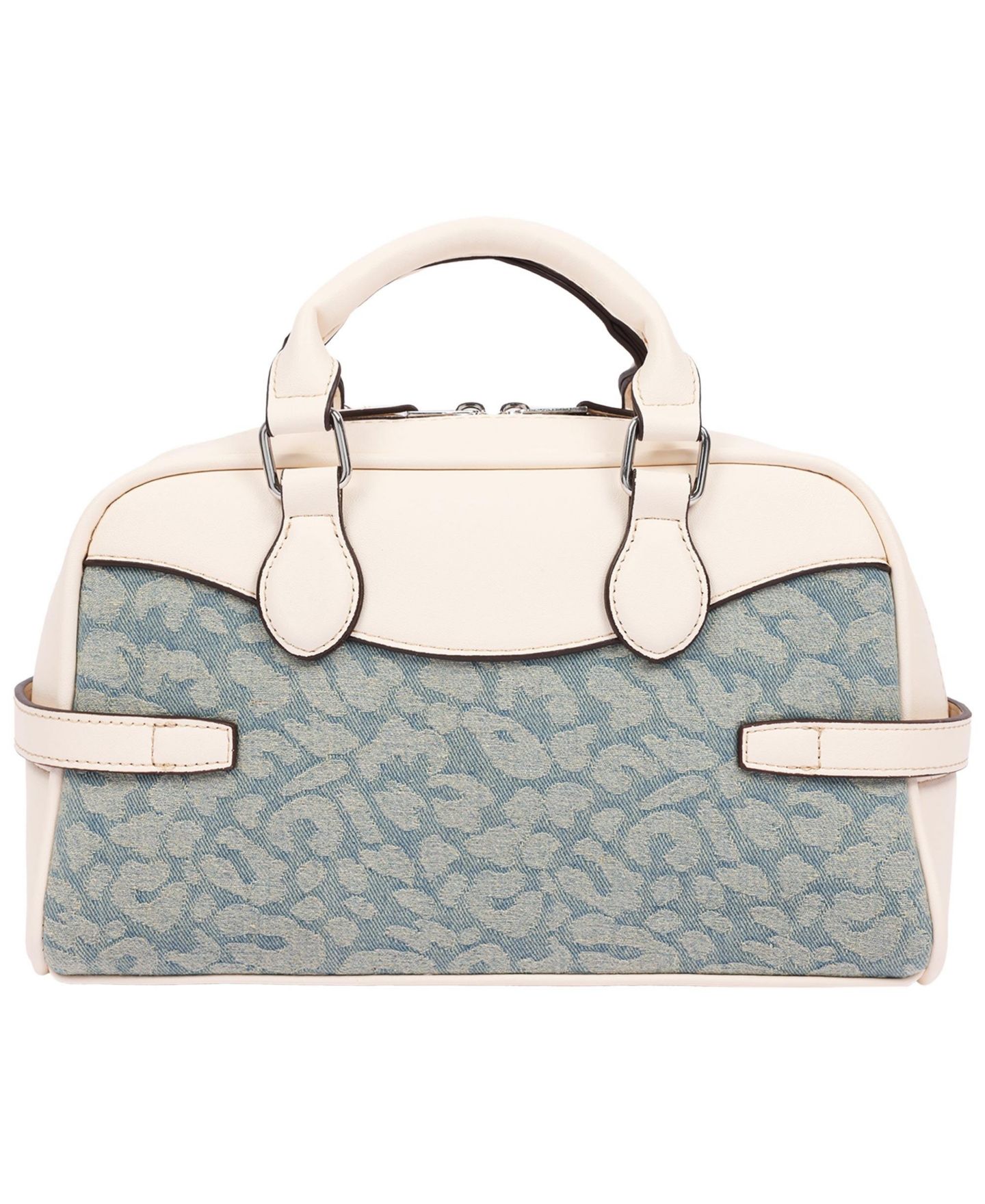 Женская сумка True Religion Brooks Leopard Denim Belted Satchel with Horseshoe Charm and Detachable Crossbody Strap, цвет: Кремовый — фото 4