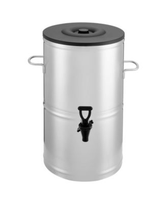 Stainless Steel Beverage Dispenser, 4 Gal Iced Tea Dispenser with Spigot and Handle