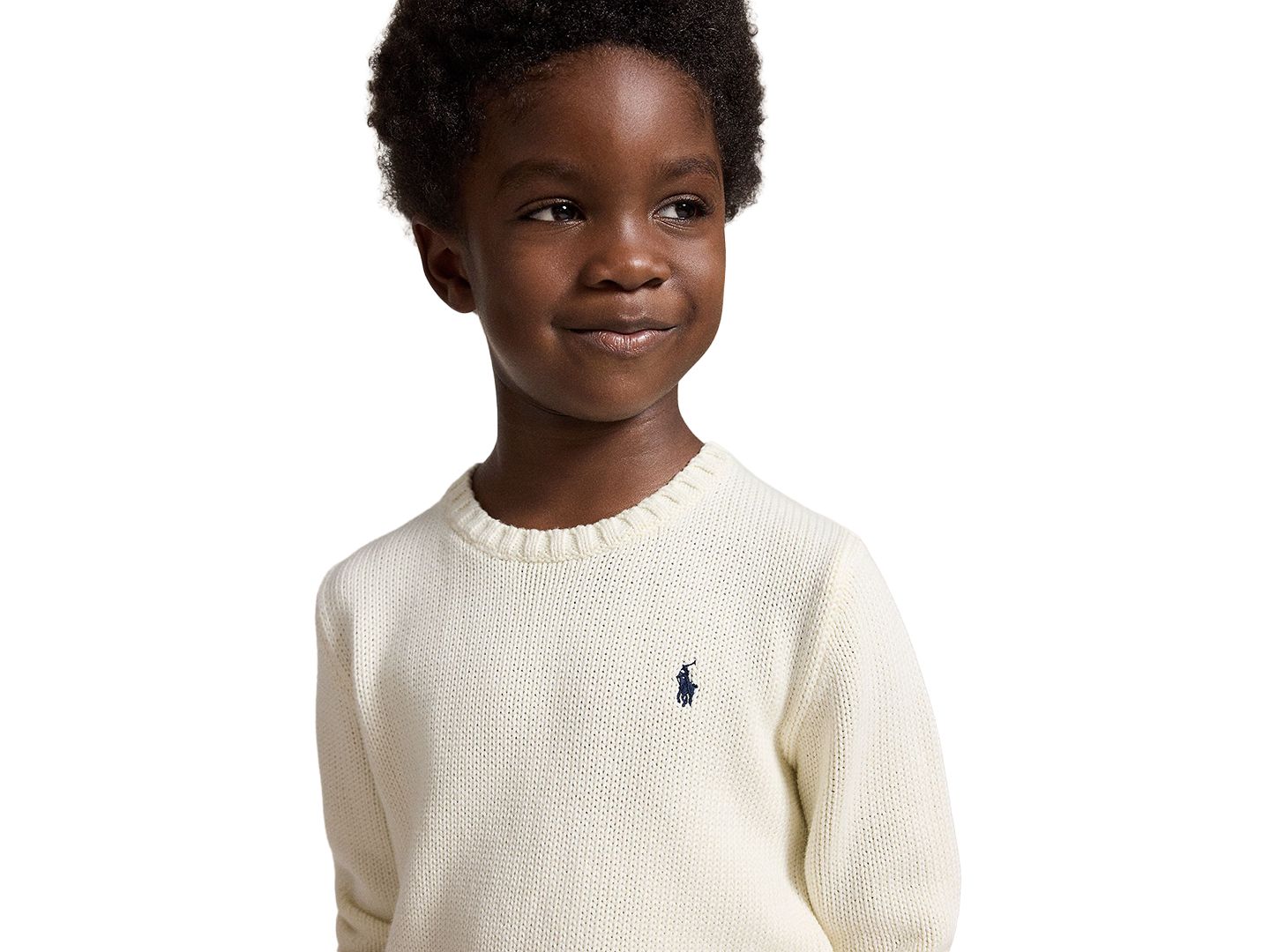 Свитер Polo Ralph Lauren Crewneck Sweater для мальчиков, цвет: Кремовый — фото 3