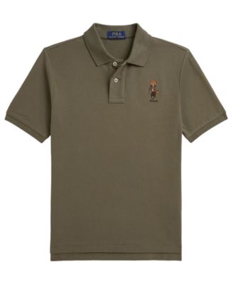 Boys' 8-20 Polo Bear Mesh Polo Shirt