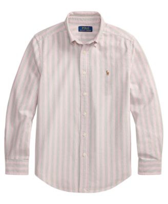 Boys' 8-20 Striped Cotton Oxford Shirt