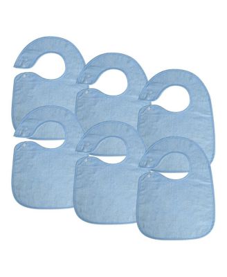 Soft Bibs with Snaps - Set of 6