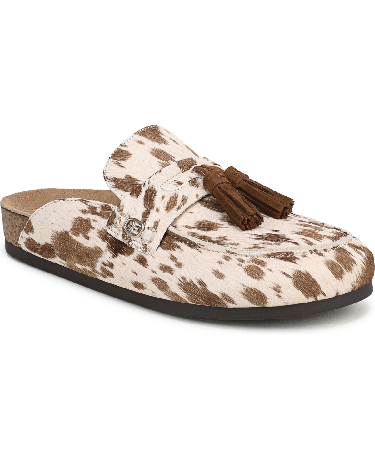 Sam Edelman Women's Astrid Mules In Taupe,ivory Haircalf