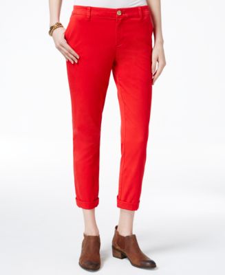 Tommy Hilfiger Cuffed Chino Straight-Leg Pants, Created for Macy's - Macy's