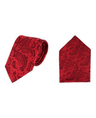 Men's Banbury Tone on Tone Paisley Silk Necktie and Pocket Square Set