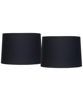 Set of 2 Tapered Drum Lamp Shades Small 11" Top x 12" Bottom x 8.5" High Spider Replacement Harp Finial Fitting