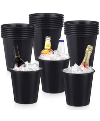 24 Pack Plastic Ice Buckets Multipurpose Party Beverage Coolers