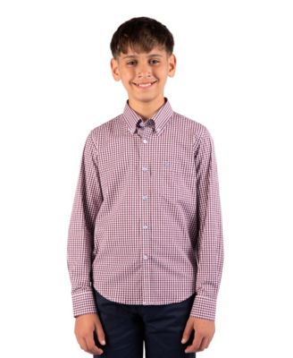 Big Boys Signature Gingham Long Sleeve Shirt