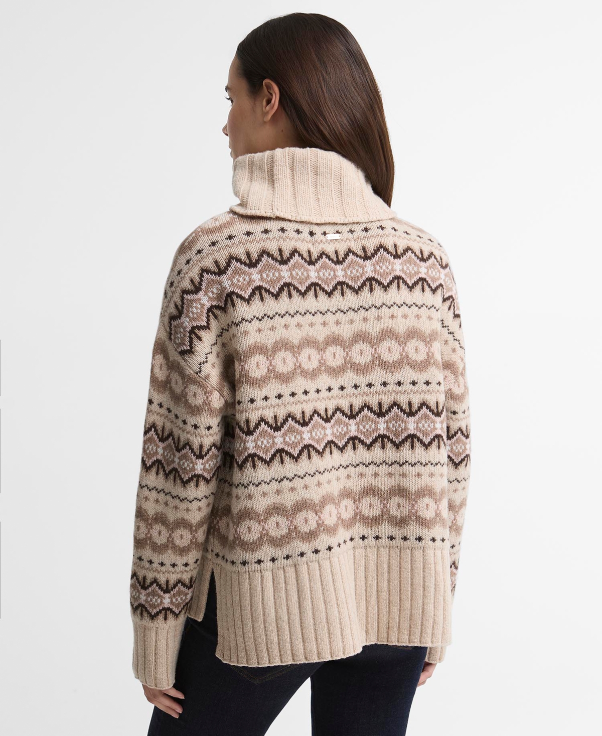 Barbour Women's Helen Fair Isle Turtleneck Sweater