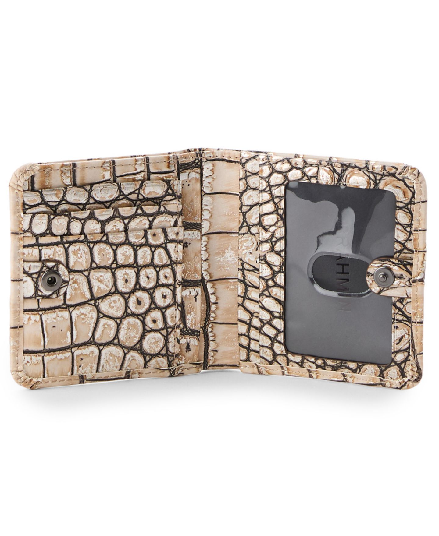 Женский кошелёк Brahmin Jane Leather Fossilized Shale Wallet — фото 4