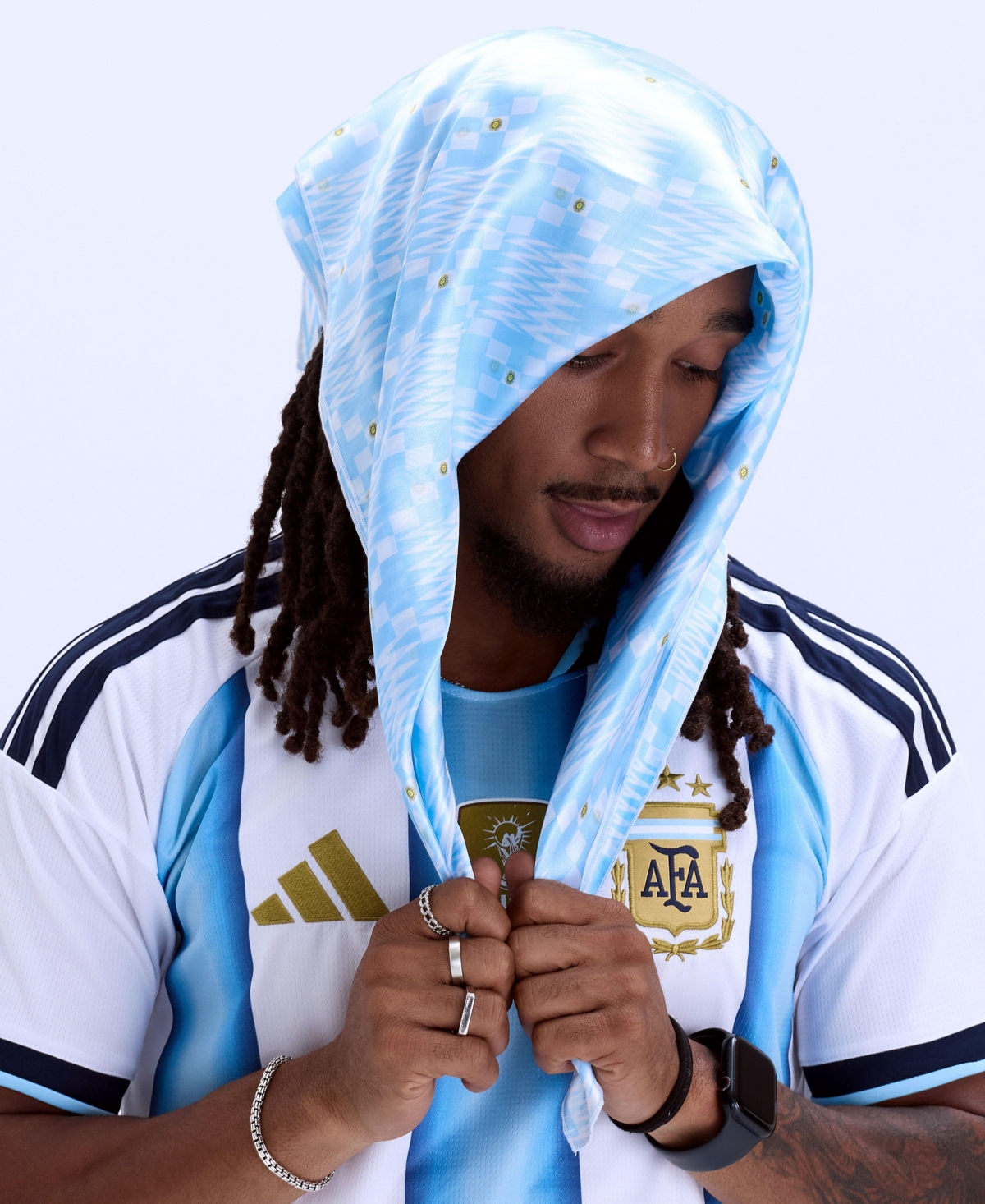 Kin Apparel Unisex Kente Satin Bandana