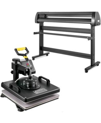 5-in-1 Heat Press with 53-inch Vinyl Cutter Plotter Kit