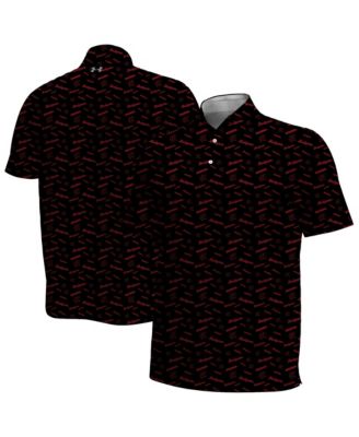 Men's Black Wisconsin Badgers Gameday Armourfuse Polo Shirt