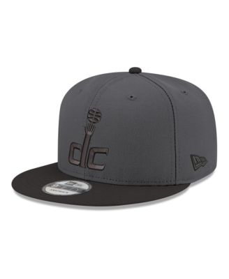 Men's Gray/Black Washington Wizards Logo 2-Tone 9FIFTY Snapback Hat