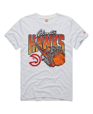 Men's and Women's Ash Atlanta Hawks On Fire Tri-Blend T-Shirt