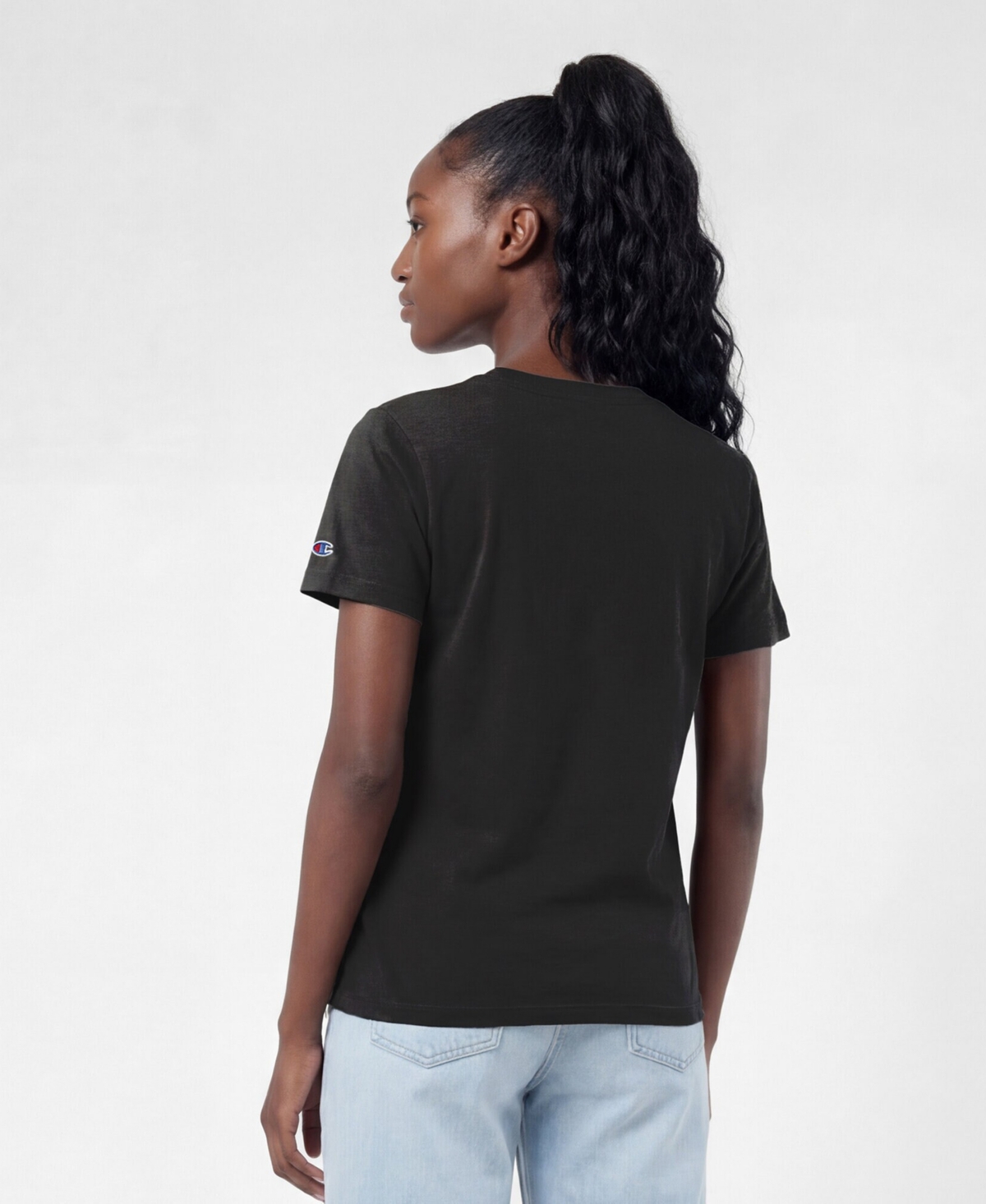 Champion Women's Black Philadelphia Eagles Logo T-Shirt