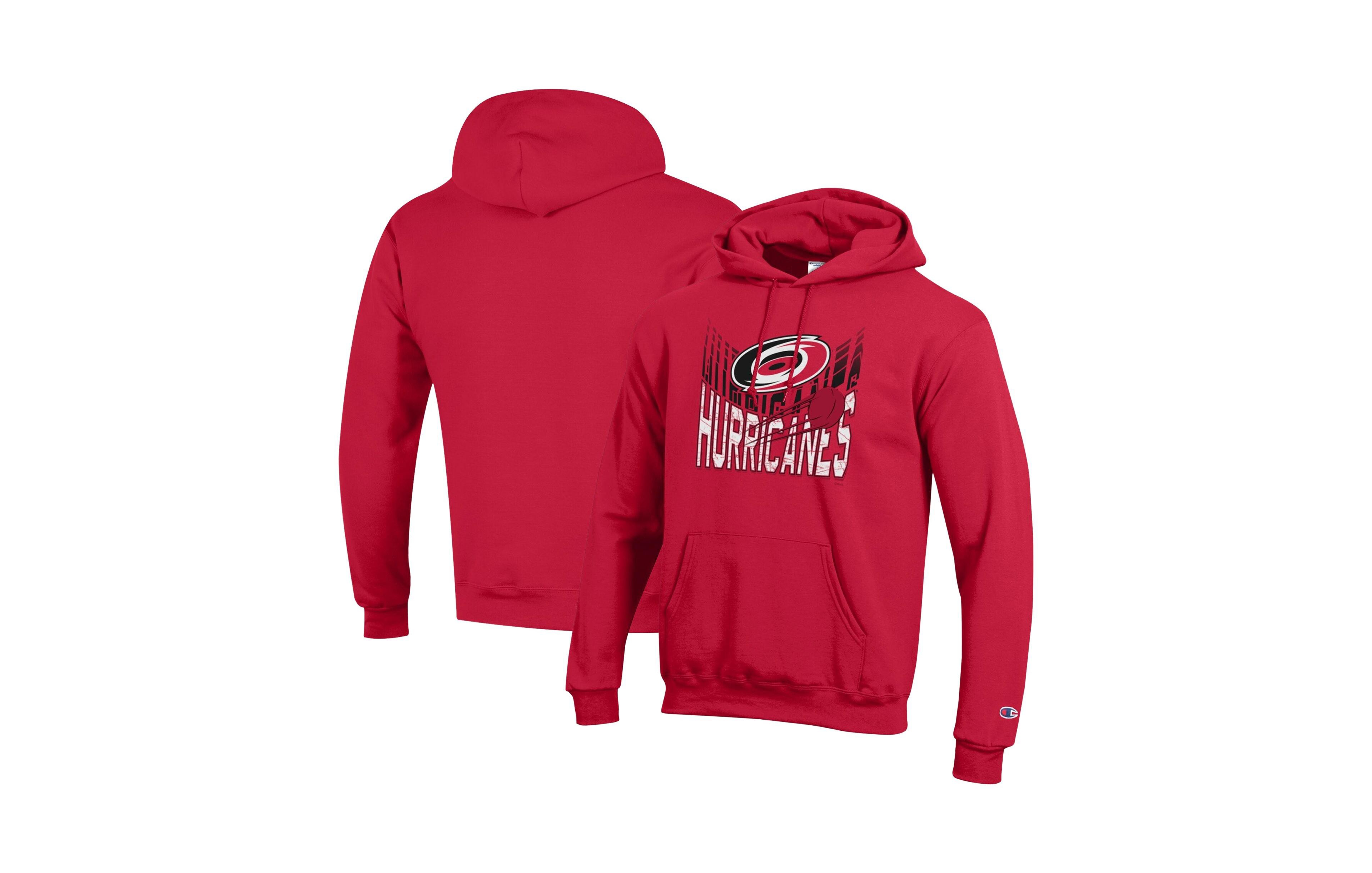 Champion Men's Red Carolina Hurricanes Powerblend Hoodie