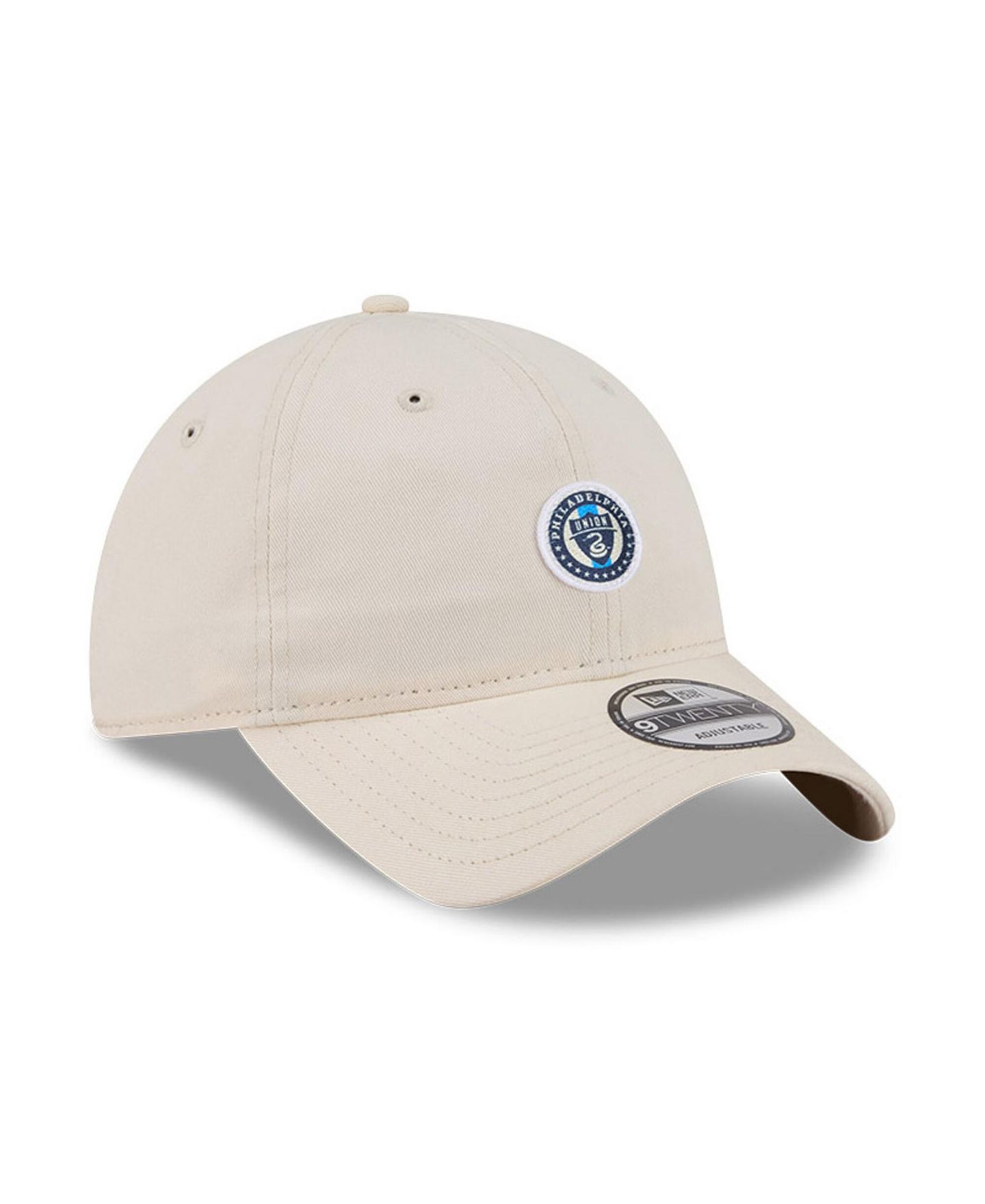 Мужская кепка New Era Beige Philadelphia Union Micro Team Logo 9TWENTY Adjustable Hat — фото 4