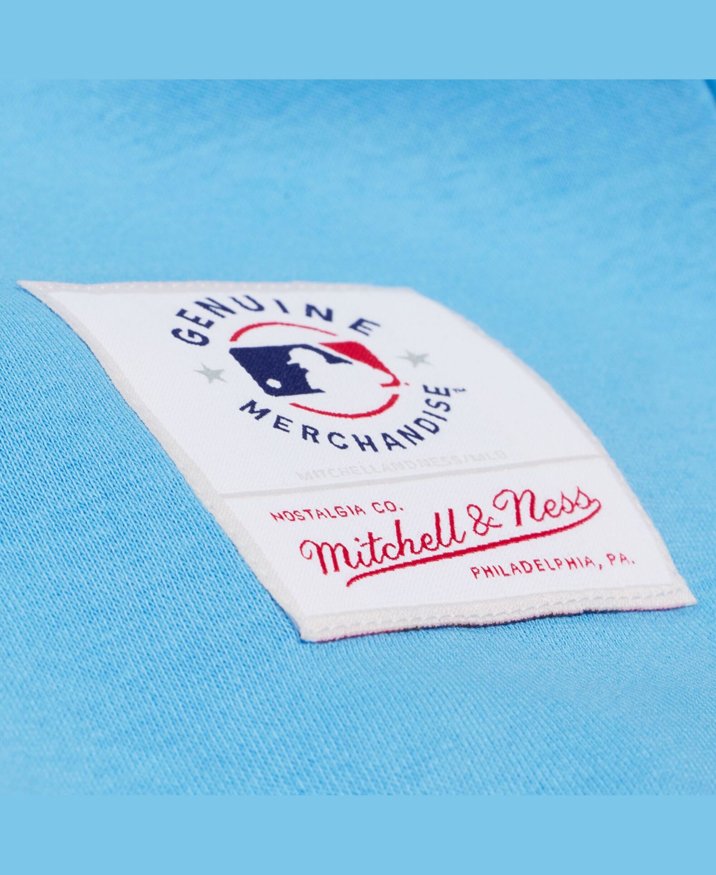 Мужская толстовка Mitchell & Ness Light Blue Los Angeles Dodgers Insignia Fleece — фото 3