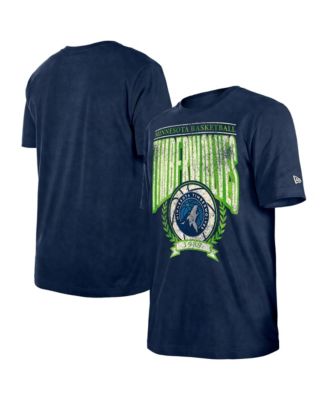 Men's Navy Minnesota Timberwolves Throwback Vintage Boxy Mineral Wash T-Shirt