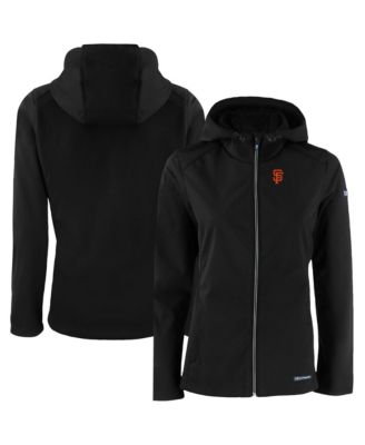 Cutter Buck Women's Black San Francisco Giants Evoke Eco Softshell Full-Zip Jacket