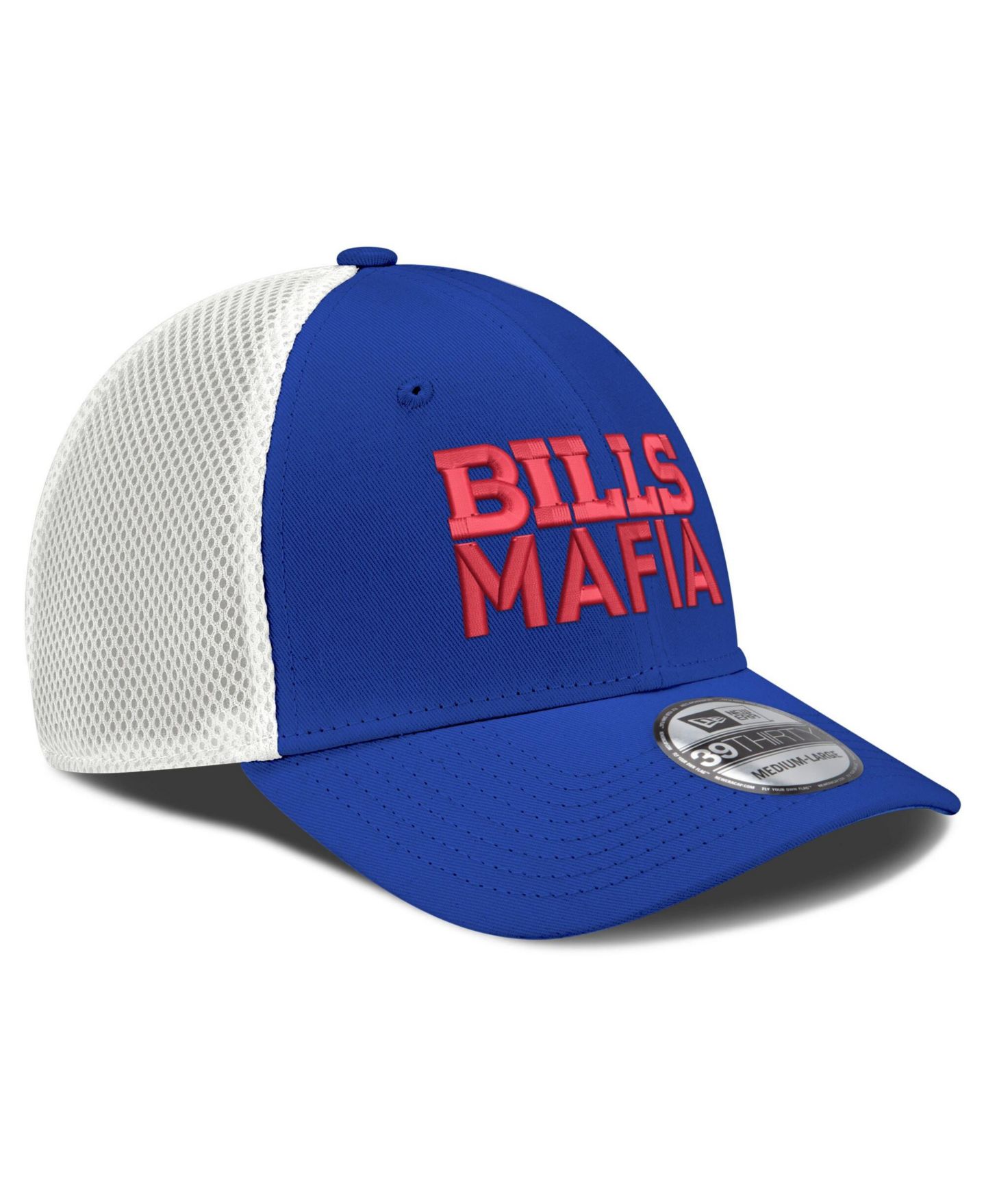 Мужская кепка New Era Royal/White Buffalo Bills Bills Mafia Neo 39THIRTY Flex Hat — фото 3