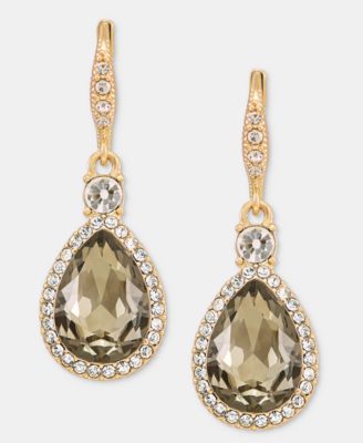Dynamic Crystal Stone Pear Drop Earrings