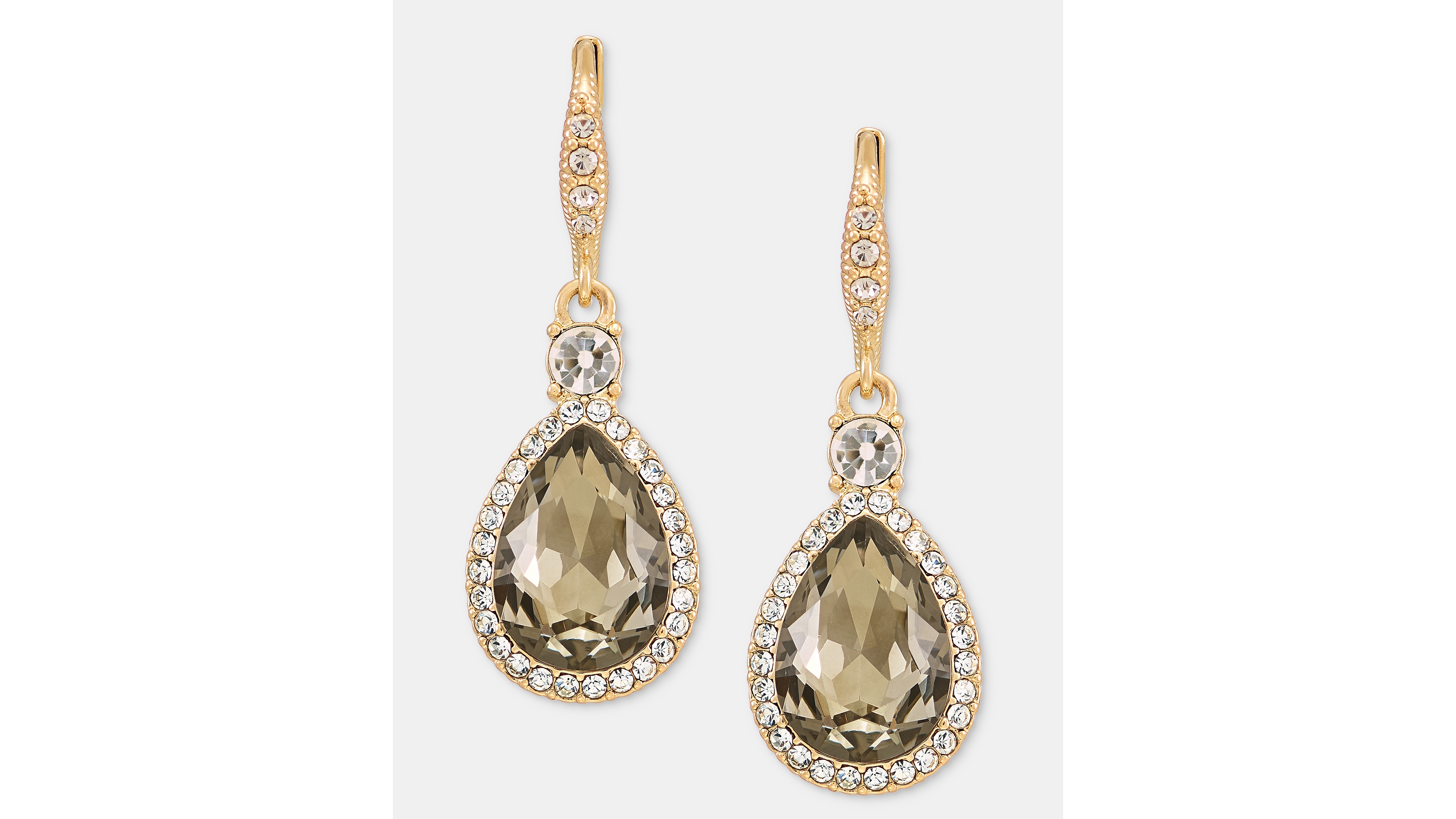 Givenchy Dynamic Crystal Stone Pear Drop Earrings