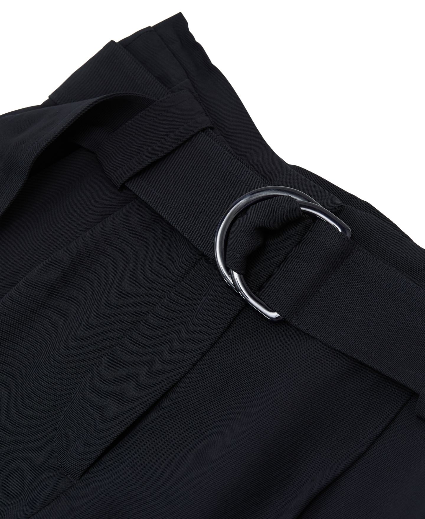 Женские шорты REISS Lana High-Waisted Pleated Belted Shorts, 3.7" Inseam, цвет: Тёмно-синий — фото 4