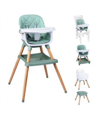 9-in-1 Convertible Baby High Chair with Adjustable Double Tray